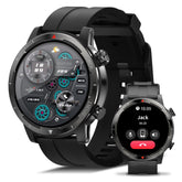 EZON Smart Watch with GPS(Answer/Dial Calls),1.43" AMOLED Display,Tactical Fitness Tracker with 100+ Sport Modes,Heart Rate,SpO2, Sleep Monitor,Compass,Compatible with Android iOS (Black) EZON