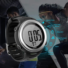 EZON T007 Heart Rate Monitor and Chest Strap, Exercise Heart Rate Monitor, Sports Watch with HRM, Waterproof, Stopwatch, Hourly Chime - EZON Watch