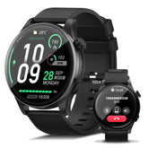 EZON Smart Watch for Women Men(Answer/Make Calls),1.43" AMOLED Fitness Tracker with 100+ Sports Modes,Heart Rate,SpO2,Sleep Monitor,IP68 Waterproof Smartwatch for Android iPhone (Black) EZON
