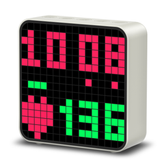 EZON bluetooth heart rate monitor and pixel art clock with interval trainer - cute animation alarm clocks for bedrooms, no app needed EZON