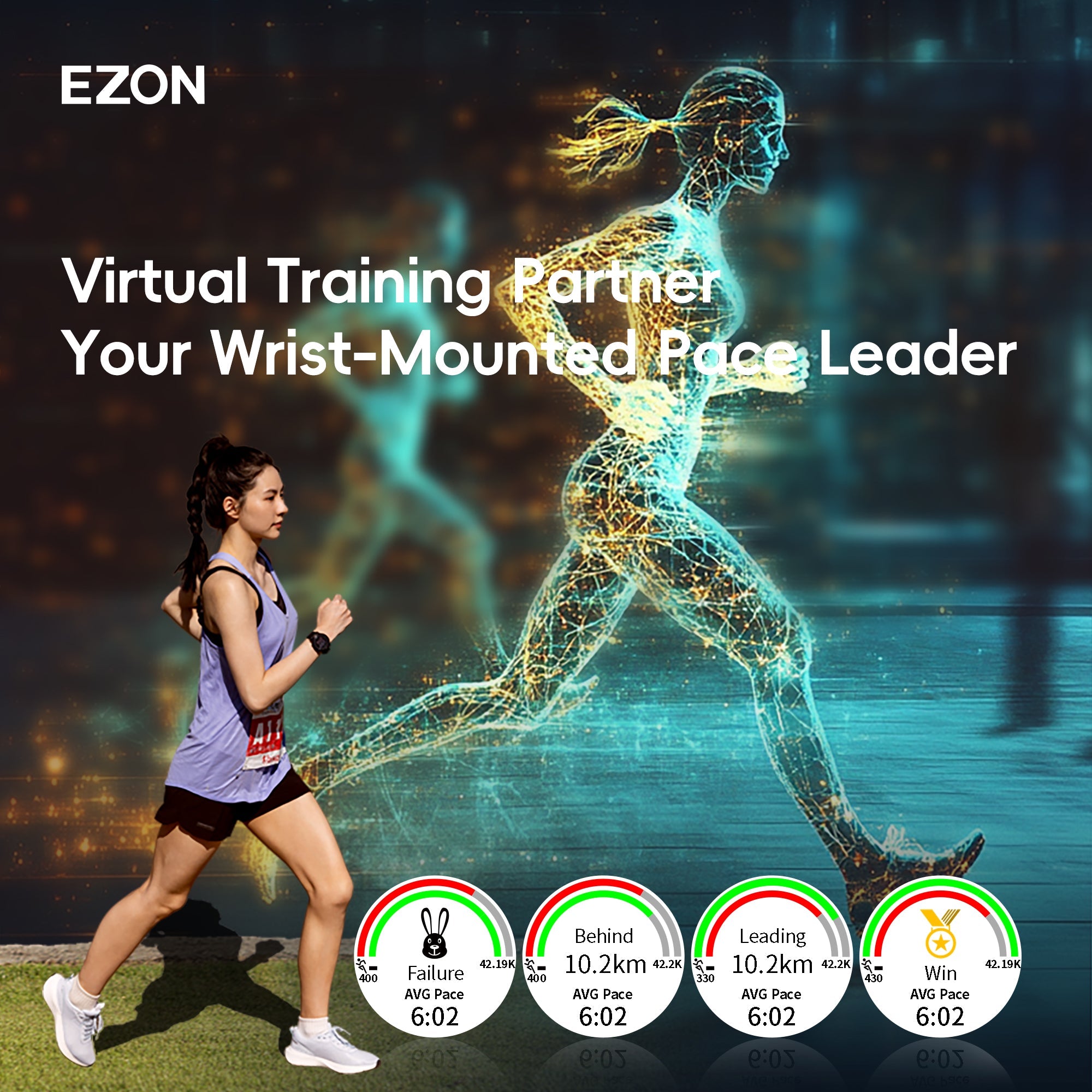 EZON R6 Professional Outdoor Sports Watch — Sony GPS Positioning, 24/7 Heart Rate Monitoring & 50M Water Resistant EZON Watch