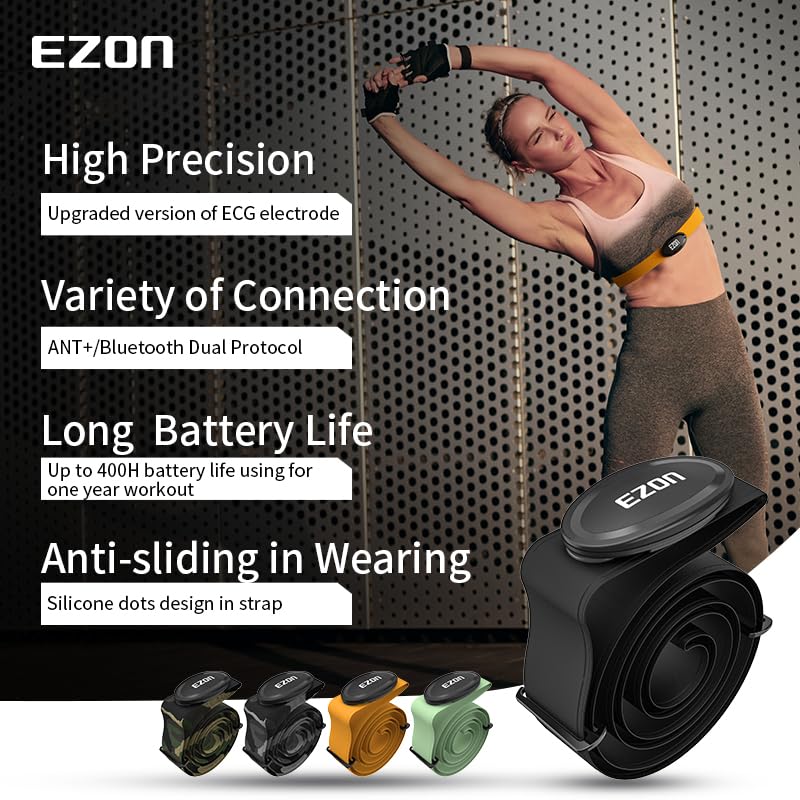 EZON ECG Heart Rate Monitor Chest Belt C009Pro