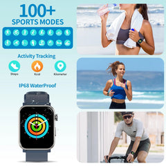 EZON S7 Smart Watch 1.83" HD Smartwatch Fitness Tracker Watch with Heart Rate/Sleep/Stress/Spo2 Monitor,120+ Sports Modes - EZON Watch