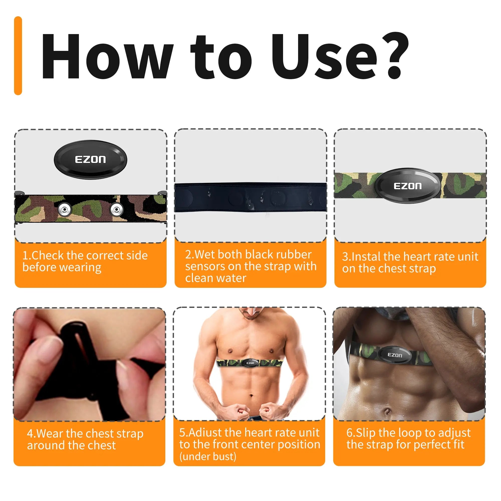 EZON ECG Heart Rate Monitor Belt C009Pro EZON