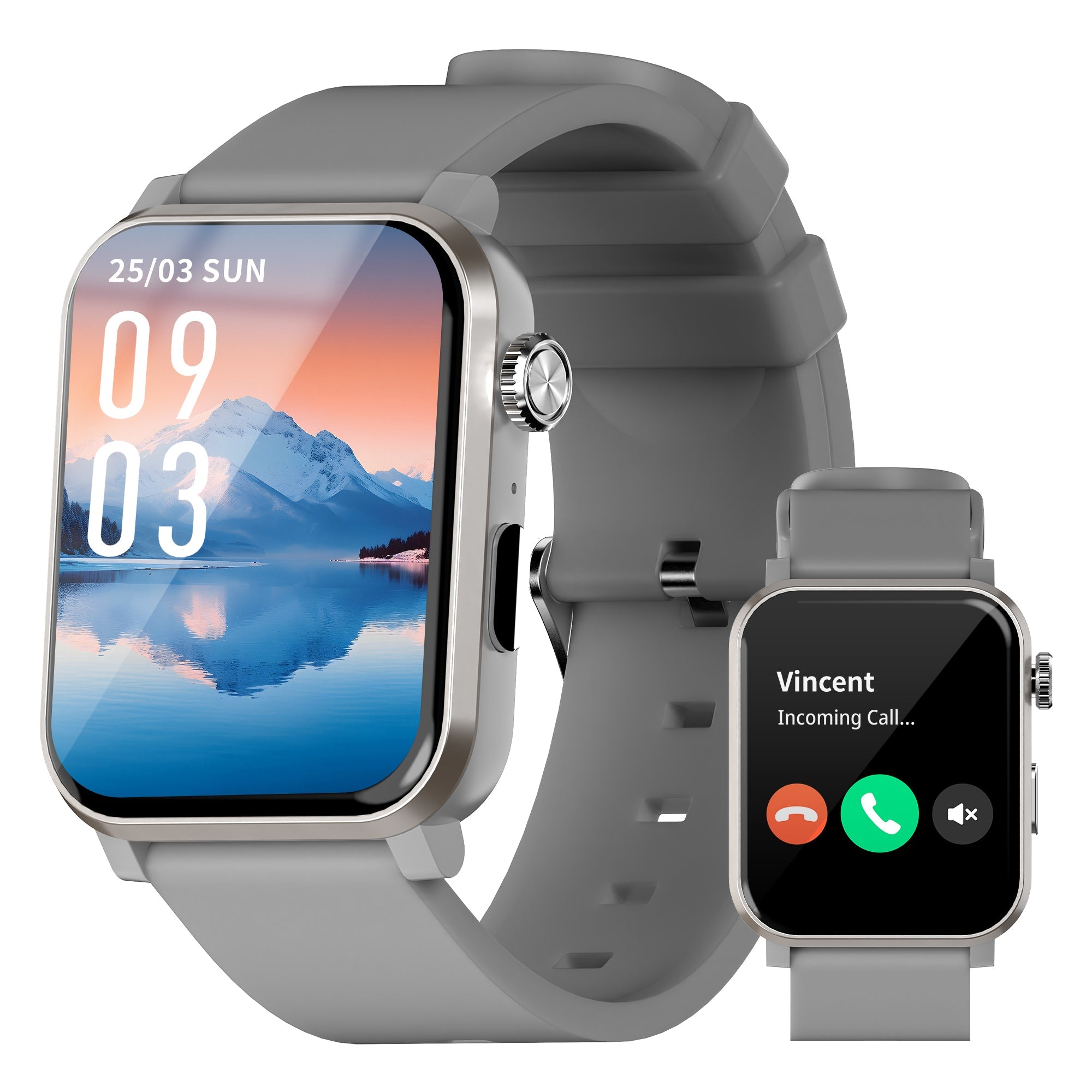 EZON S7 Smart Watch 1.83" HD Fitness Tracker with Heart Rate and Spo2 Monitor EZON